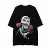 Heren Ronde Hals Lente en Zomer Heren Europees en Amerikaans Hip-hop Print T-shirt Los Heren en Dames