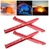 4pcs Aluminium Alloy Tent Pegs Stake Windproof Ushaped Snow Mud Nails Camping Equipment
