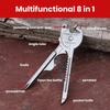 Keychain Multi-tool Compact Multifunctional Keychain Gadget Portable Tool with Screwdriver Bottle Opener Outdoor Emergency Tool