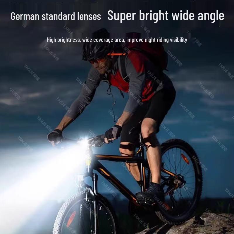 High Power Rechargeable Bicycle Front Light - Quick Release for Night Riding.