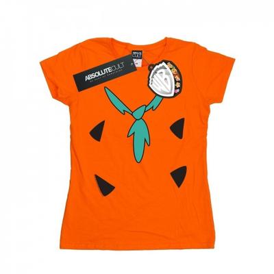 Womens/Ladies Fred Flintstone Costume Print Cotton T-Shirt