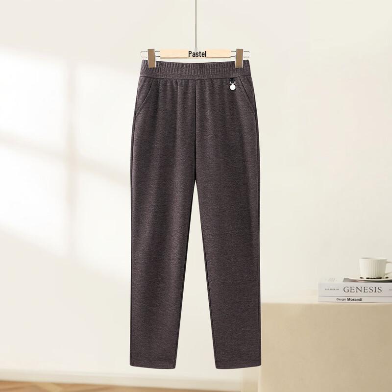 

Pa Si Te Women s Autumn/Winter Wool Blend High-Waisted Straight Leg Pants 2XL