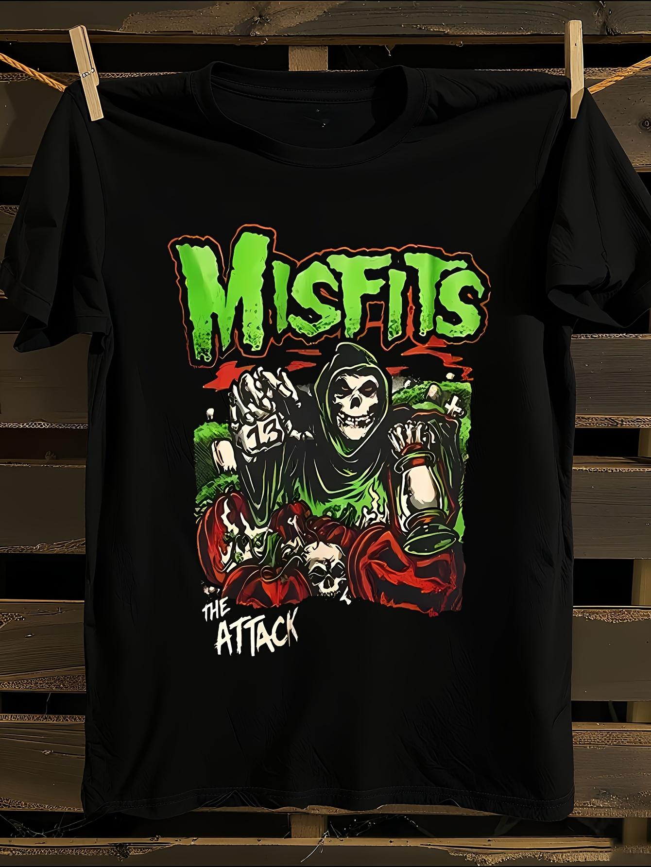 Misfits Attack Band Logo & Iconic Members Graphic T-Shirt XXXXL