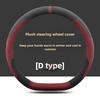 36cm Leather Car Steering Wheel Cover for Tesla Y 3 2025 2026 Accessories