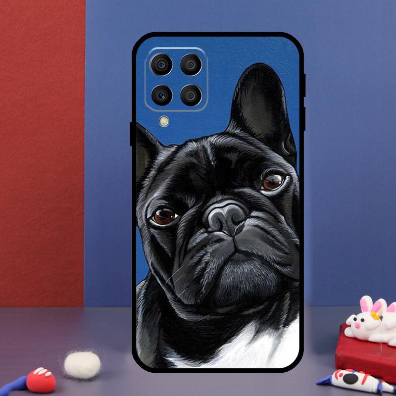 Watercolor French Bulldog Painting For Samsung Galaxy M15 M55 M33 M13 M23 M53 M31 M51 M14 M34 M54 M20 M30s M52 M32 Phone Case