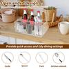 Acrylic Silverware Caddy Organizer Generous Capacity Open Top Clear Utensil Organizer Caddy With Handle for Kitchen Bathroom