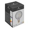 Ampoule LED globe strié G125 filament droit transparent
