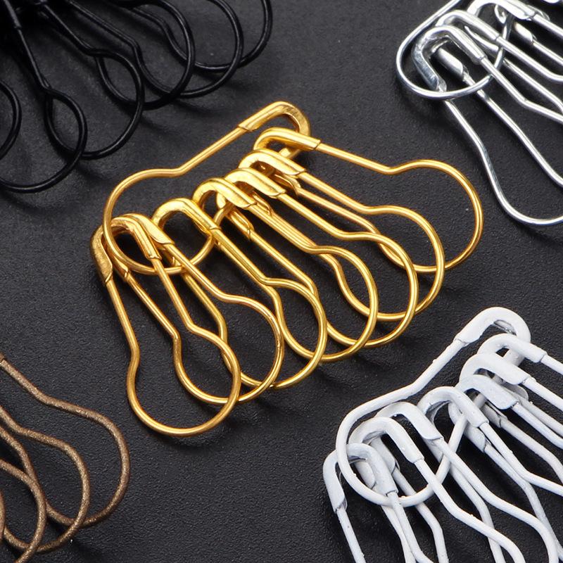 1000Pcs Metal Pins Calabash Gourd Pear Shape Safety Metal Clips Knitting Stitch Marker Tag Hangtag Pins DIY Craft Accessories