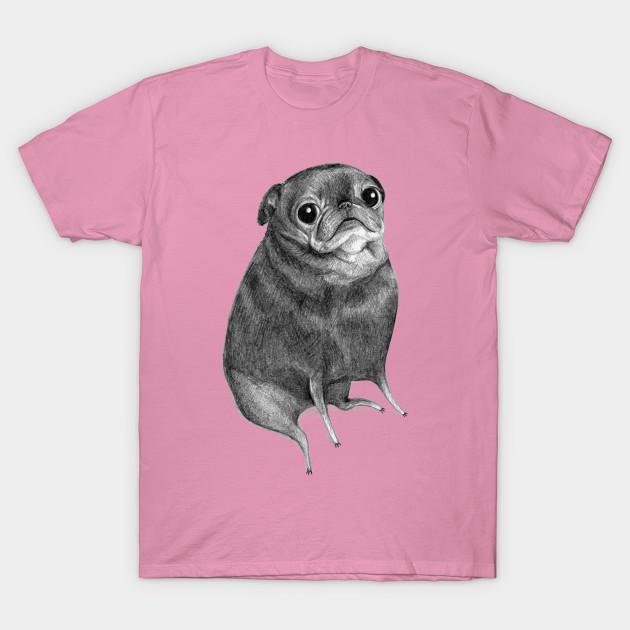 T Shirt Women Sweet Black Pug Harajuku Print Kawaii Tshirt Summer Short Sleeve Female T-Shirt Top Tee