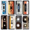 Phone Case For Samsung Galaxy S25 S24 S23 FE S22 Ultra S20 S21 5G S10 S9 Plus S10E S8 Clear Cover Magnetic Radio Tape Cassette