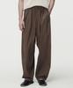 UMARMUNG Lightweight Cotton Oval Silhouette Pants_Chocolate