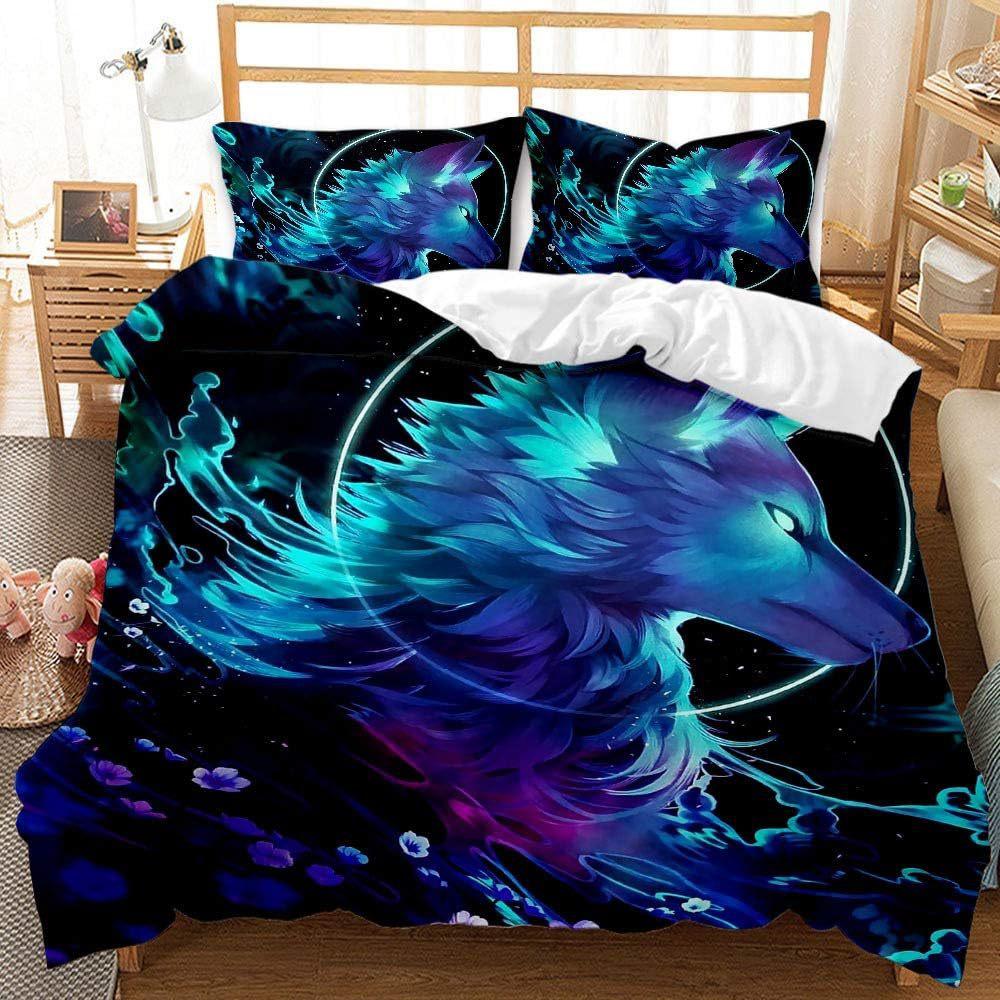 Animal Printing Kit 3D Digital Printing Quilt Cover, Bedding Three-Piece Set