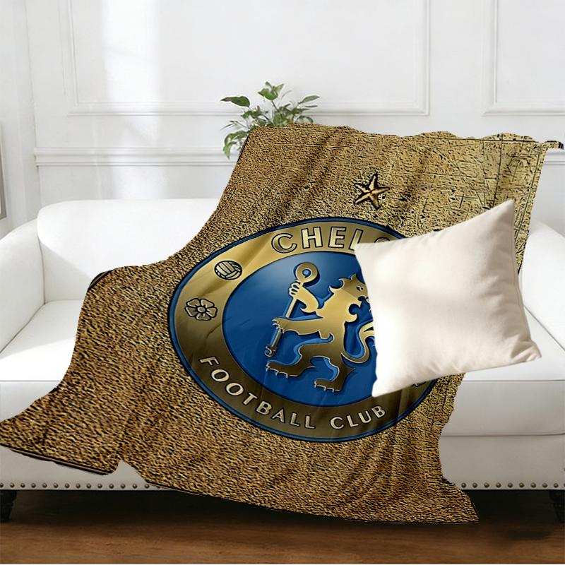 Chelsea F.C Print Blanket - Soft & Comfortable, for Bedroom, Travel, Sofa, Home Decoration - Birthday Christmas Gift for Friend