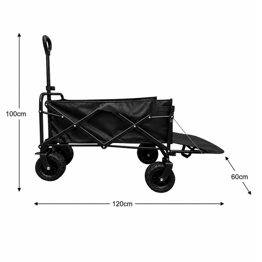 Carro Plegable Multiusos Nyana Home | Carrito de Transporte de Gran Capacidad hasta 150 kg
