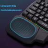 Einhand-Ergonomie-Gaming-Tastatur, ACC, USB, RGB, 35 Tasten, kabelgebunden, Hintergrundbeleuchtung, tragbare Mini-Spieltastatur für Handy, Tablet, PUBG