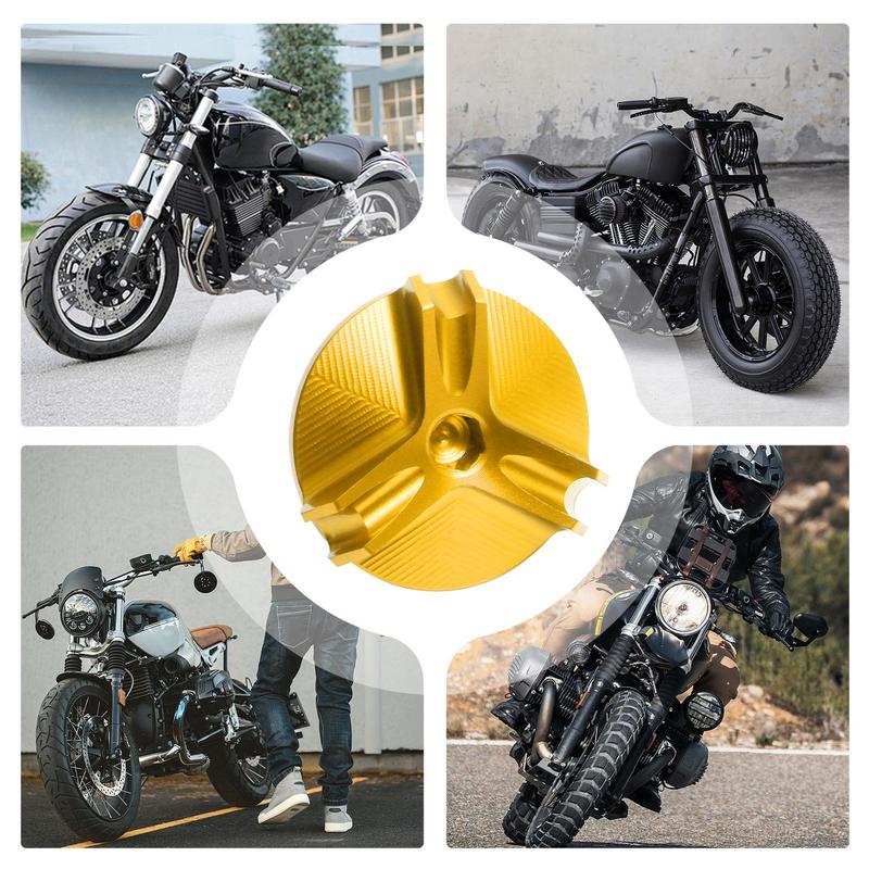 Aluminium Alloy Engine Oil Cap Aluminum Alloy Motorcycle Engine Oil Filler Plug Anti-Theft Oil Tank Screw Cover Vehicle