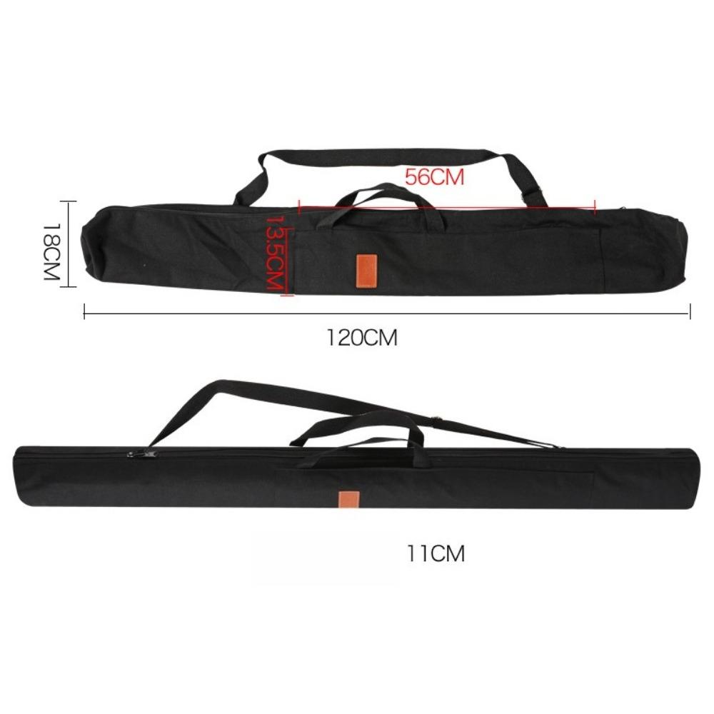 

Portable Canvas Fishing Rod Bag Large Capacity Light Design Fishing Tackle Bag Umbrella Bag Fishing Equipment Storage чёрный