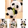 Cute Panda Plush Toy Stuffed Animal Doll Bamboo Shoot Flower Bear Gift For Girls And Kids
