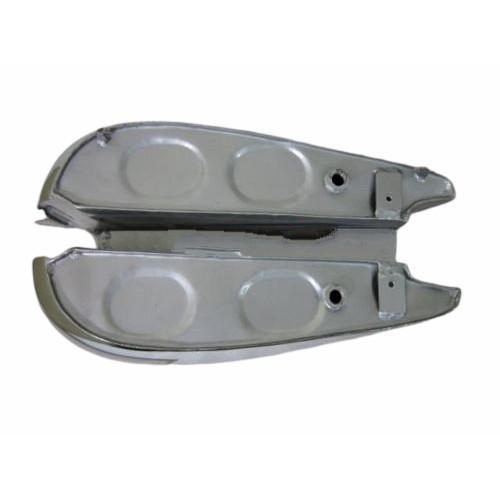 BSA M20 SILVER PAINTED CHROME PETROL FUEL GAS TANK STEEL |Fit For