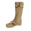 Square toe cool boots women's summer boots but knee high thin boots women's heel boots pleated piled boots