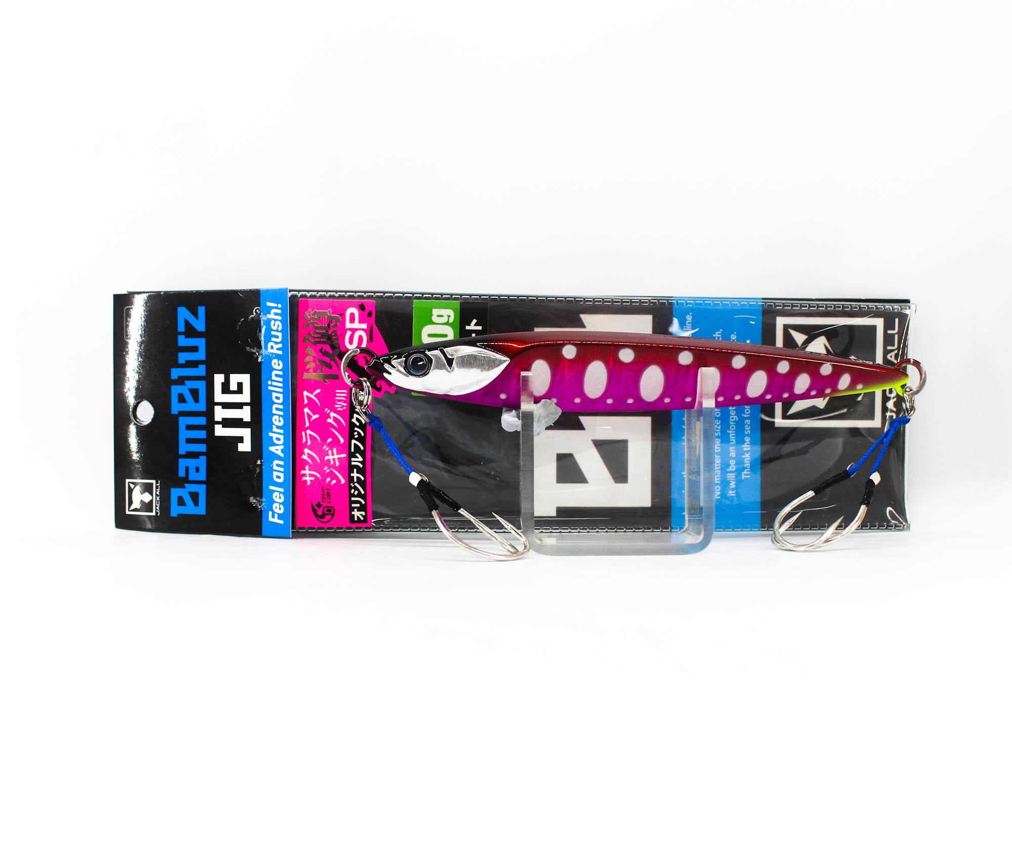 

Jackall Metal Jig Bambluz Short 150 grams Sakura Oboro Pink Glow (0960)