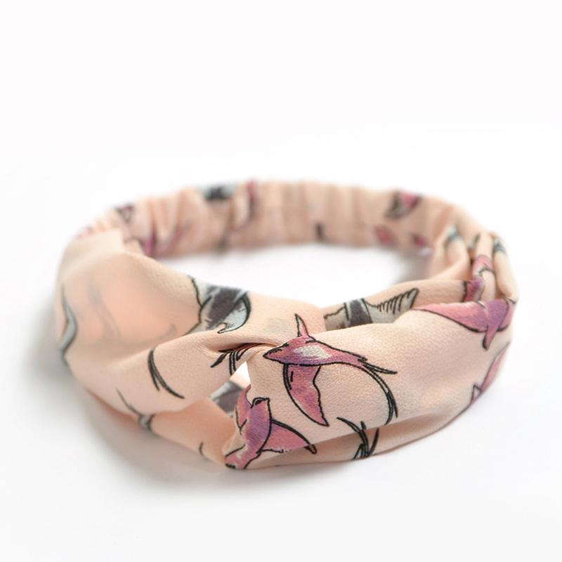 Fashion Women Girls Summer Bohemian Hair Bands Print Headbands Vintage Cross Turban Bandage Bandanas HairBands Hair Accessories