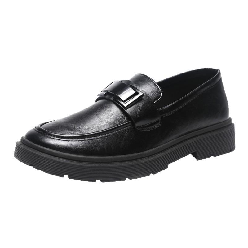 Casual Men's Shoes Doudou Shoes Men's Autumn New Breathable Soft Leather Soft Sole One Pedal Driving Casual Leather Shoes
