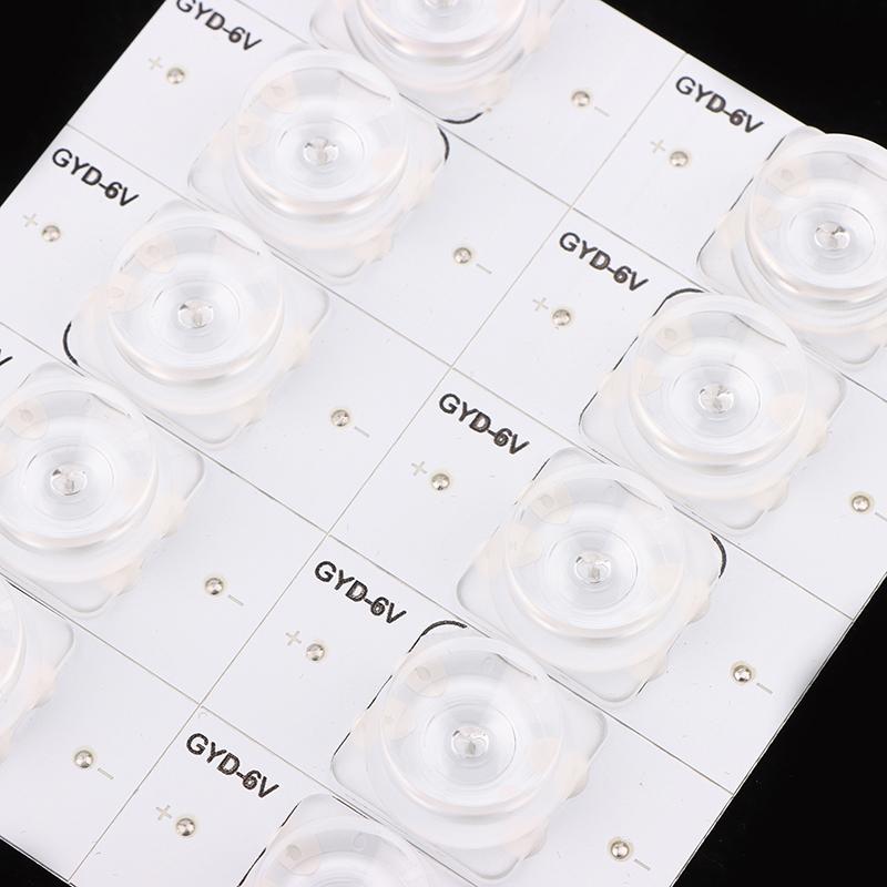 10Pcs Led Beads 3V 6V Lcd Tv Led Bead Smd Light Bead Universal Aluminum Cutting Tv Backlight Strips For 32-65 Inch Led Tv Repair