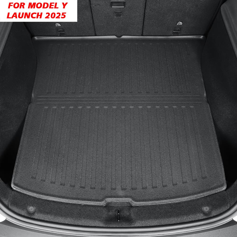 For New Tesla Model Y Launch 2025+ Juniper TPE Floor Mats & Cargo Liner All Weather Trunk Mats Floor Liner Seat Backrest Mats