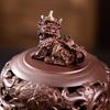 Animal Ear Brass Incense Burner - Antique Style for Coil and Stick Incense, Zen-Inspired Design for Home and Indoor Use.