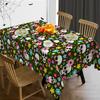 Colorful Calavera Rectangle Table Cloth for Table Decor Kitchen Dining Waterproof Reusable Tablecloth for Tables Party Picnic