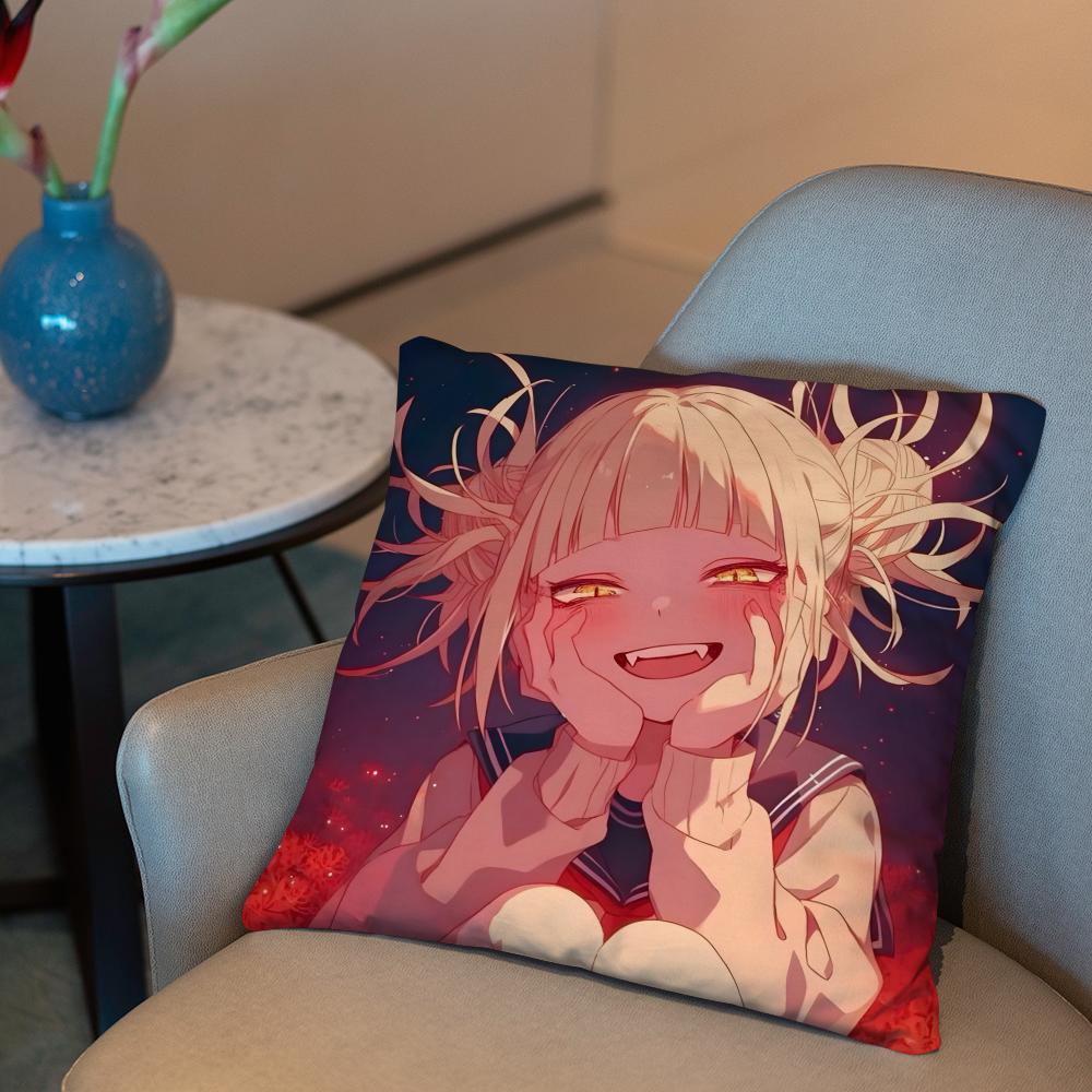 My Hero A-Academia H-Himiko Toga Cushion Cover 2-in-1 Reversible Plush Pillow Cover | Car/Sofa/Bed | Perfect Gift
