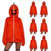 Damen Halloween Kürbisdruck Langarm Sweatshirt für Freizeit und Alltag