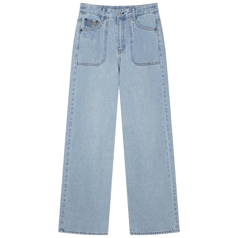 

Женские джинсы прямого кроя свободного покроя Teenie Weenie Bear M