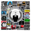 Cybersecurity Hackers Network Security Engineers Stickers Cracker Firewall Anonymous Waterproof Decal For Laptop Phone Bottles