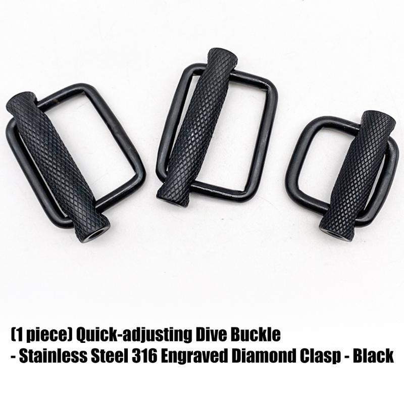316 Edelstahl Schnellverschluss Rollen Rändel Tauch Schnallen Für Sichere Unterwasser Ausrüstungseinstellung