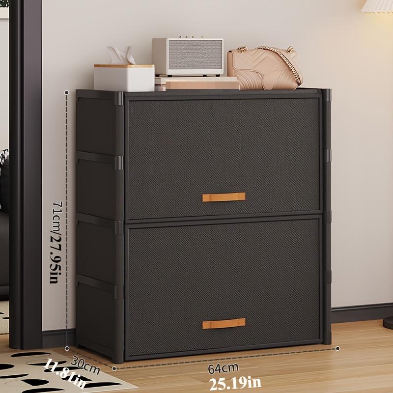 Shoe Rack with Dust Cover - Portable, Stackable and Independent Home Office Shoe Cabinet, Clean, Neat, Convenient, Beautiful, The Best Christmas Gift