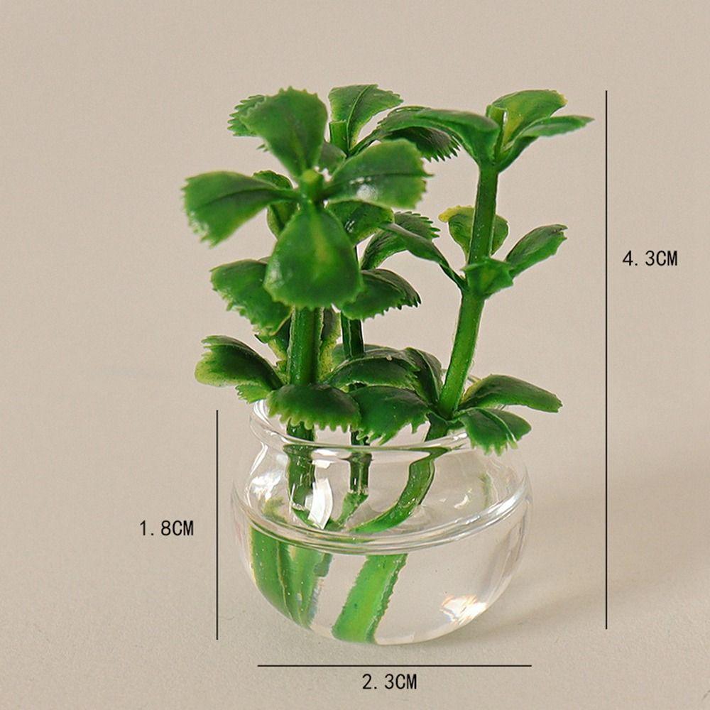 9 Colors Dollhouse Miniature 1:12 Green Luo Plant Miniature Dollhouse Decorations