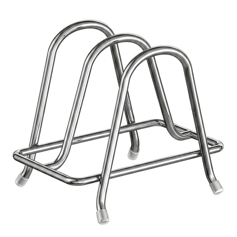 Stainless Steel Cutting Board Holder 3-Slot Chopping Board Organizer Cutting Board Storage