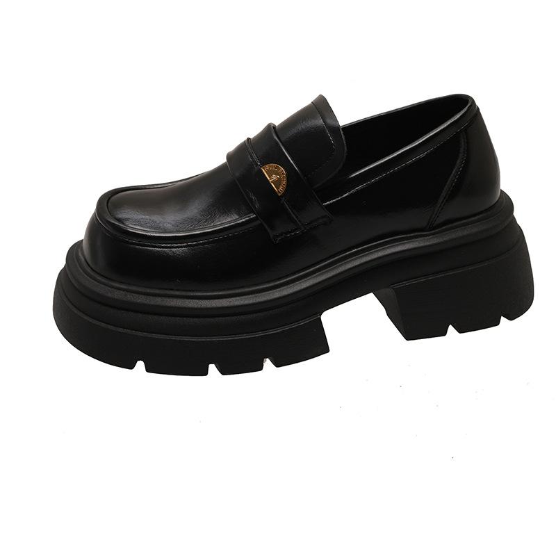 

женские весенние новые универсальные ретро туфли из маленькой кожи на толстой подошве без задника 40