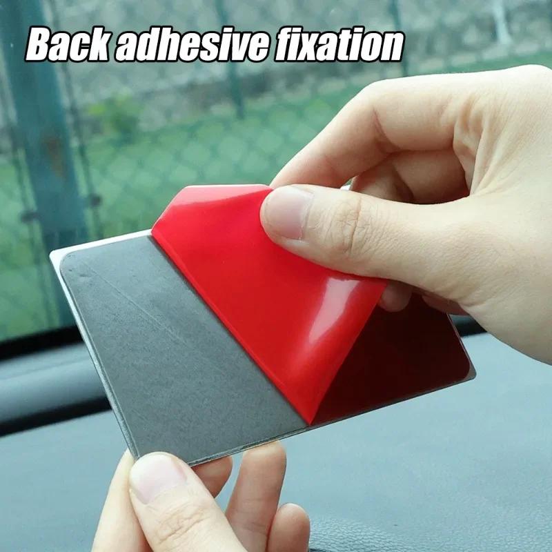 Car Sunshades Stainless Steel Mirror Car Rear Headrest Makeup Tool Portable Anti-drop Mirror Car Sun Visor Metal Makeup Mirrors
