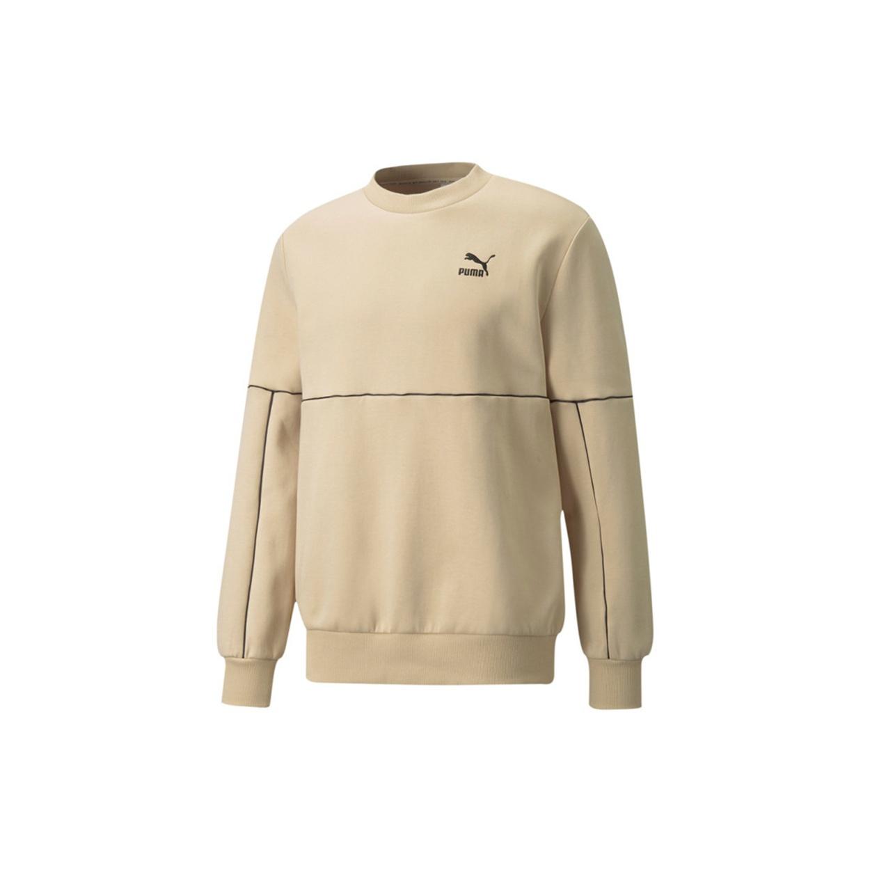 PUMA LUXE Crew Sweatshirt  Beige  Men s 534410-20 S