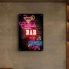 Neon Cocktail Bar Light Up Sign Wall Art Decor For Night Party Home Pub 8x12 Inches