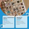 Clear Shells Display Case Seashells Storage Box for Home Decoration and Museums