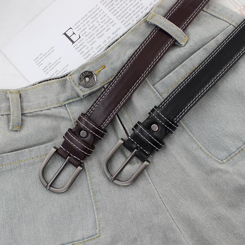 Student Popular Pin Buckle Decorative Jeans Bandwidth Casual Pu Belt Women'S Tide Belt