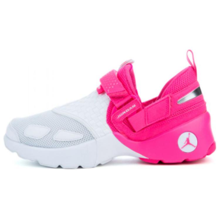 Jordan Trunner Retro Shock Absorbing Non-Slip Durable Low Top Basketball Shoes Kids sneakers White Pink 897994-609