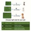 Reusable & Washable Dog Grass Mat - Odor-Control Artificial Lawn for Pet Training, Easy-Clean Pee Pad with Non-Slip Backing