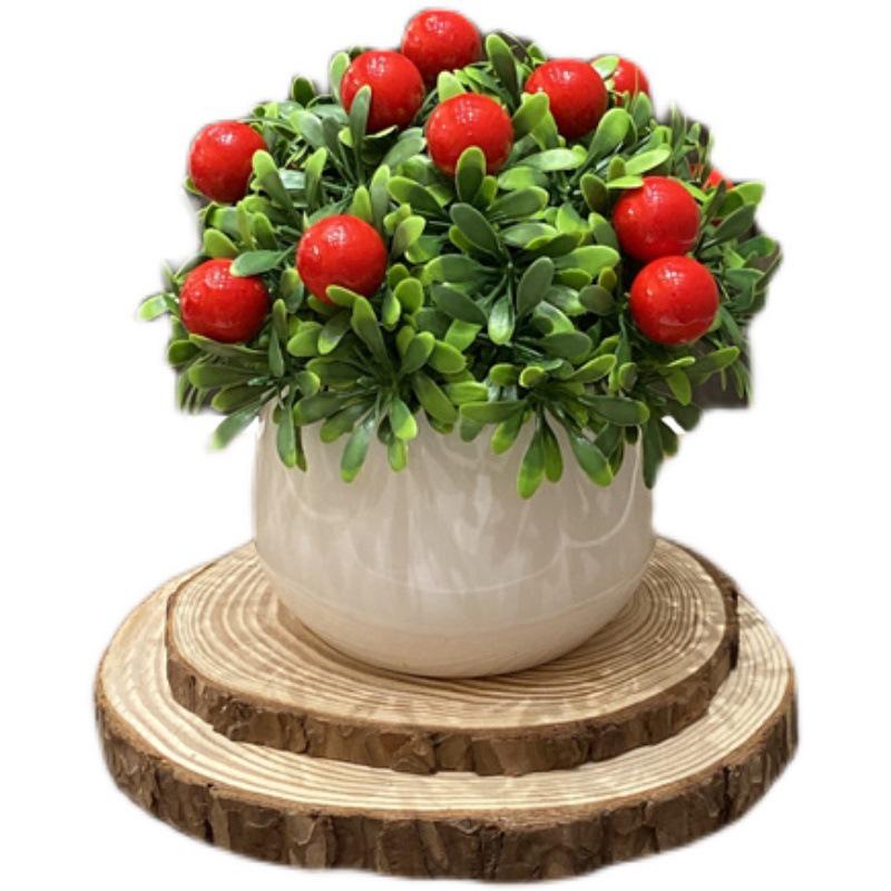 Home Homestay Ornaments: Mini Potted Green Plant for Office Conference Room Decor