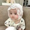 Mesh Baby Bonnet Lace Flower Baby Hat Sweet Infant Princess Cap
