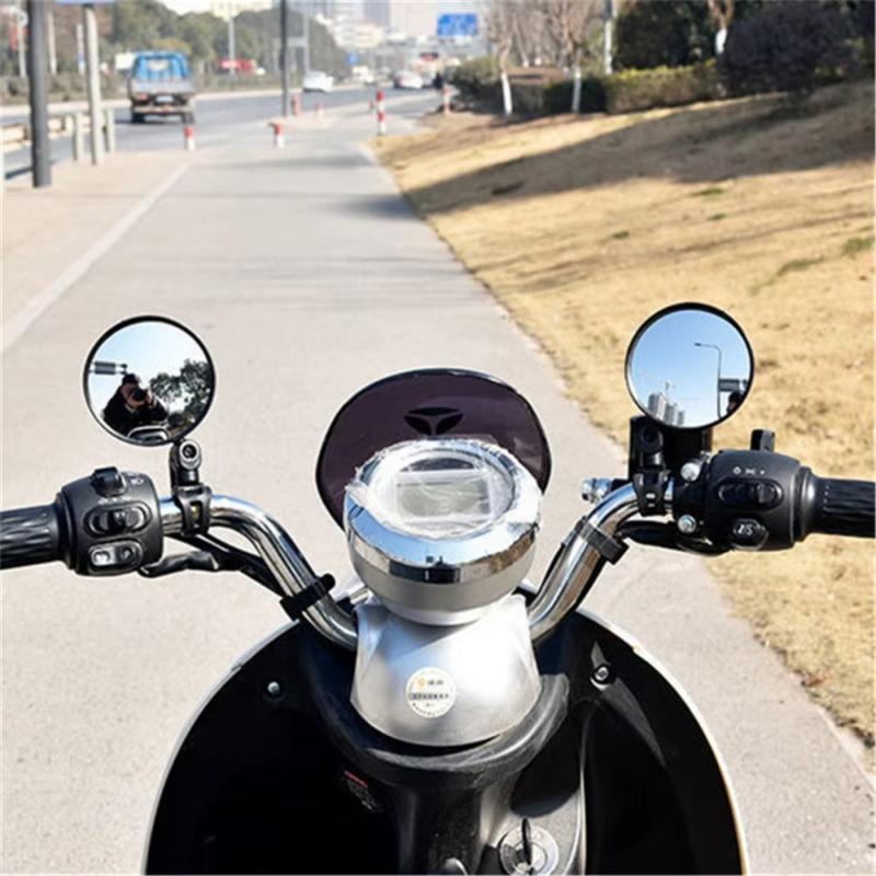 1/2PC Bike Mirror 360 Degree Adjustable Rotatable Handlebar Mirror Wide Bycicle Accessories Cycling Rear View Mirror Accesorios